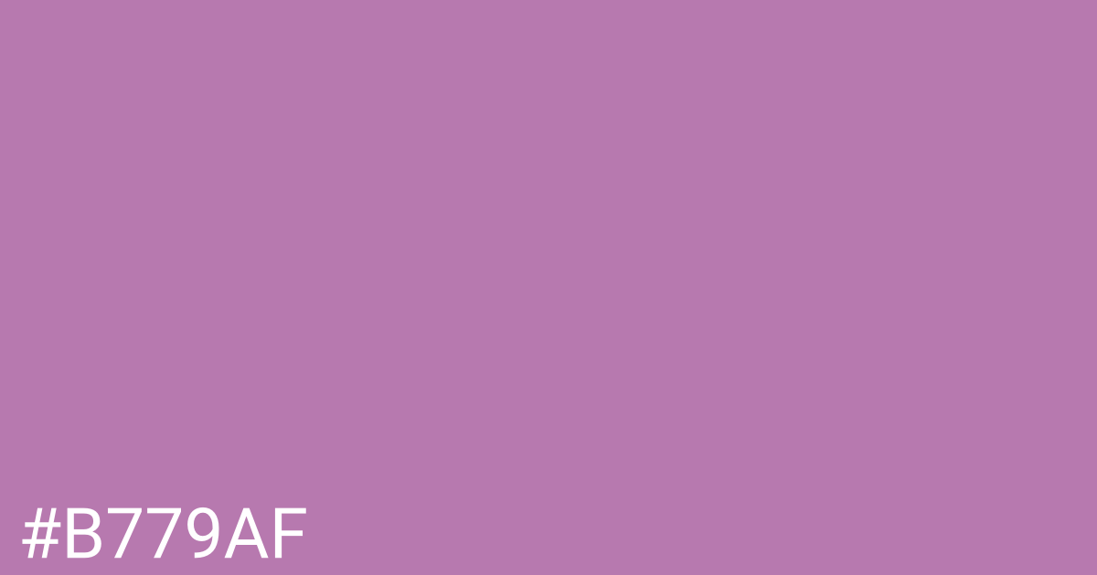 Hex color #b779af graphic