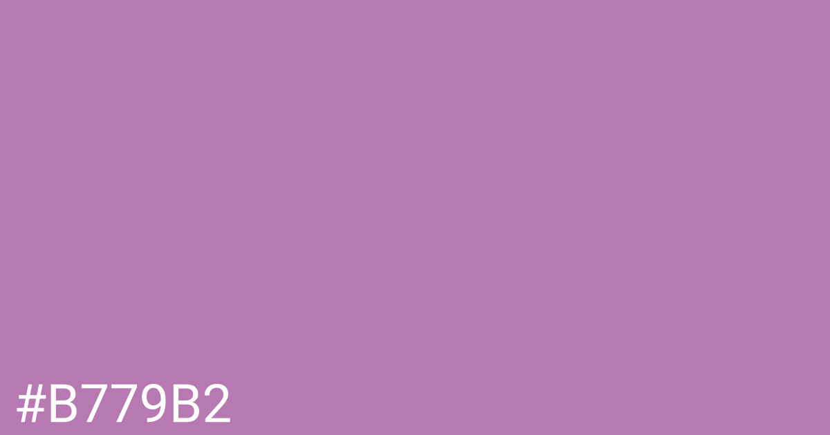 Hex color #b779b2 graphic