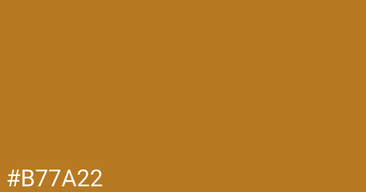 Hex color #b77a22 graphic