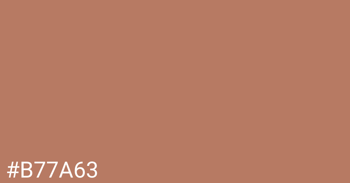 Hex color #b77a63 graphic