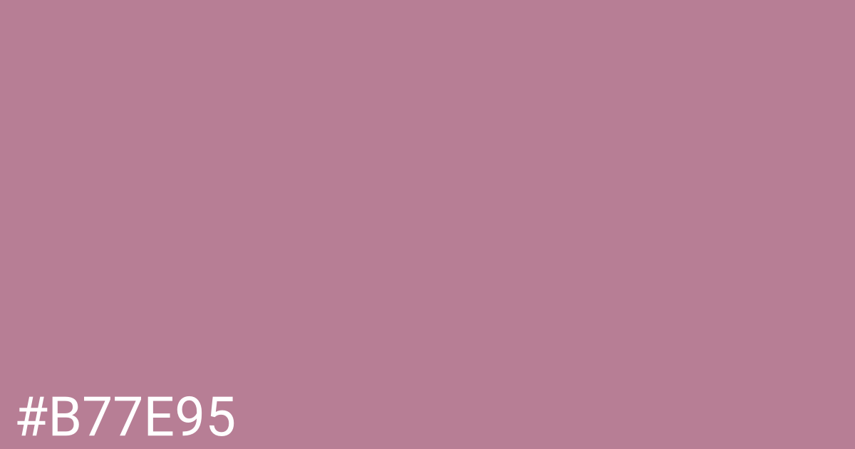 Hex color #b77e95 graphic