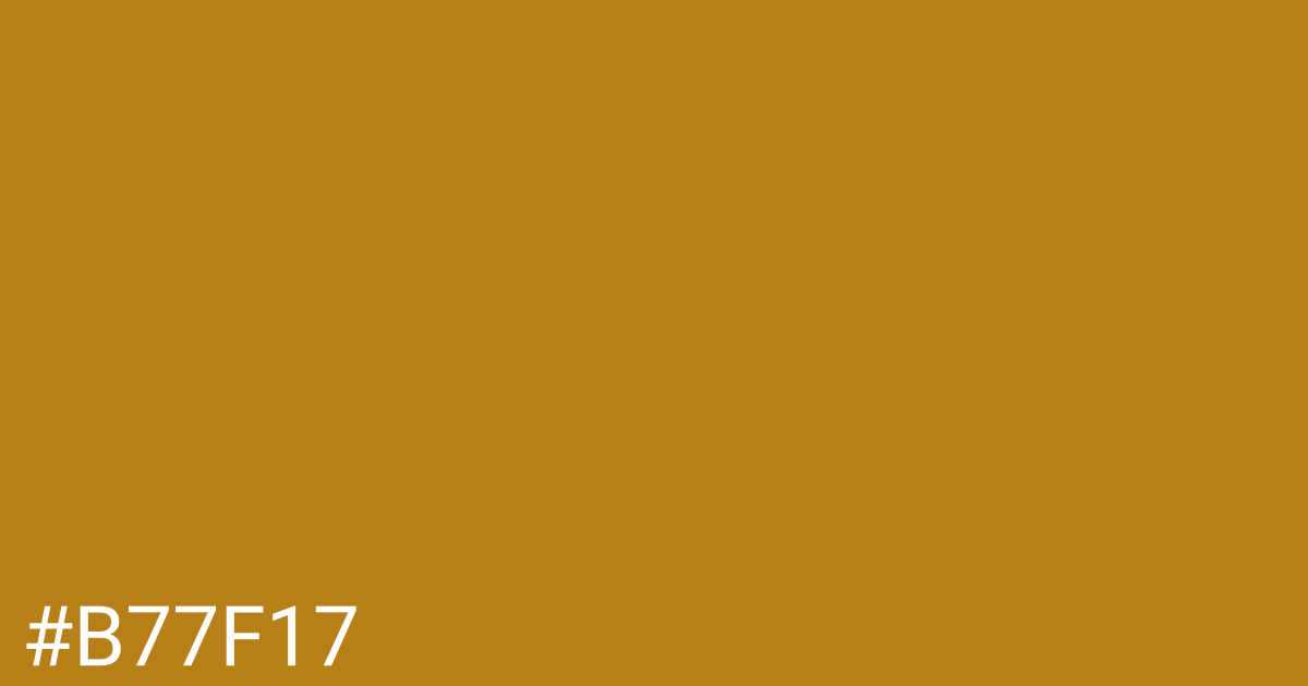 Hex color #b77f17 graphic
