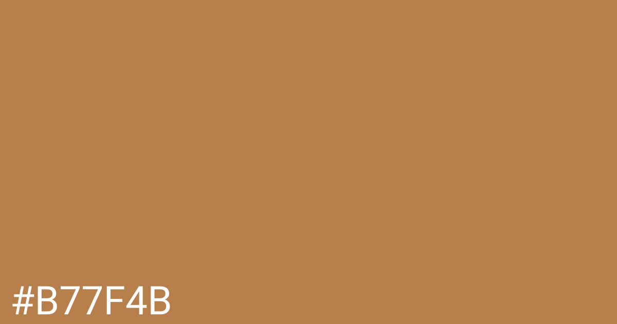 Hex color #b77f4b graphic