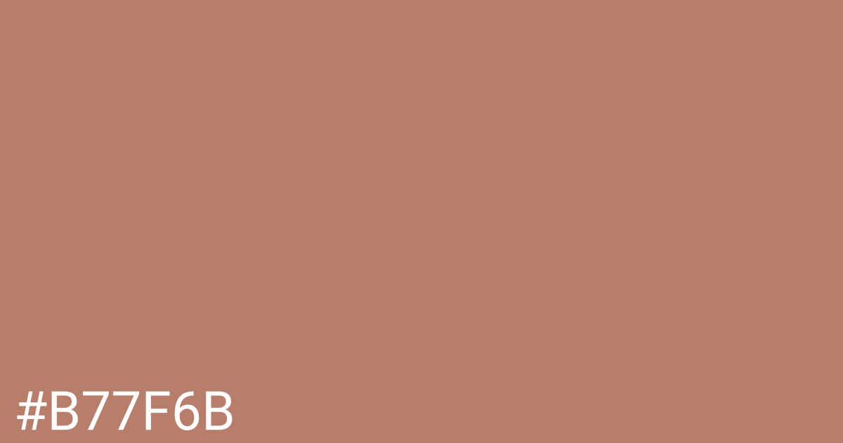 Hex color #b77f6b graphic