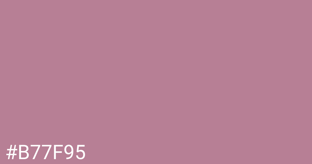 Hex color #b77f95 graphic