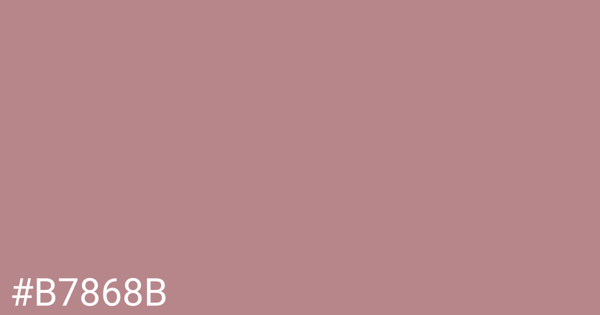 Hex color #b7868b graphic