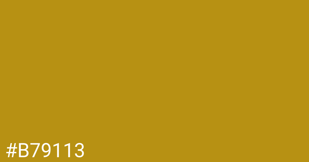 Hex color #b79113 graphic