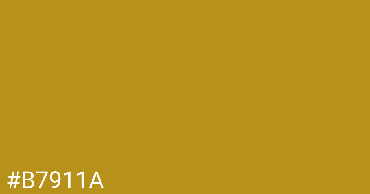 Hex color #b7911a graphic