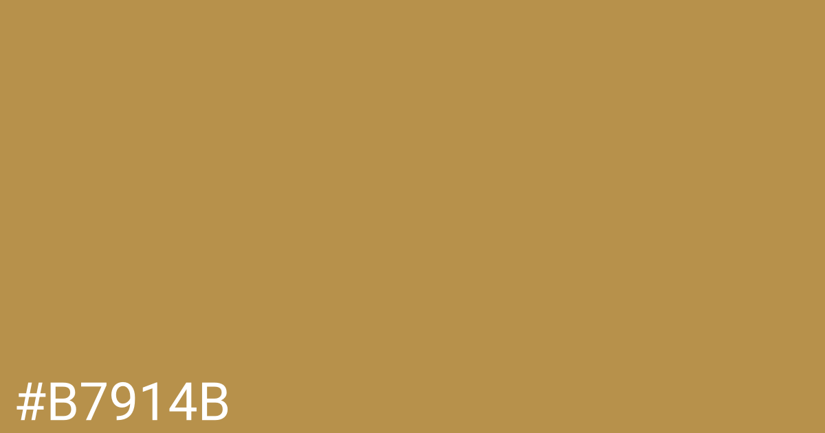 Hex color #b7914b graphic