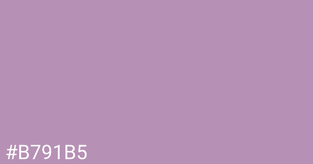 Hex color #b791b5 graphic