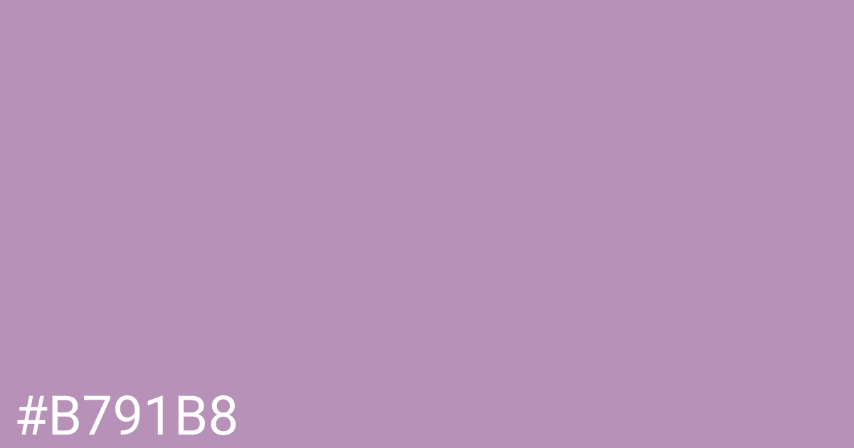 Hex color #b791b8 graphic