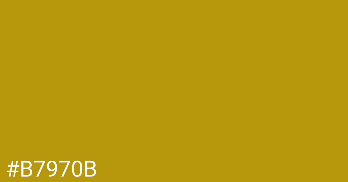 Hex color #b7970b graphic