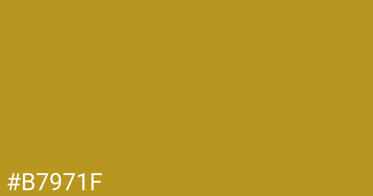 Hex color #b7971f graphic