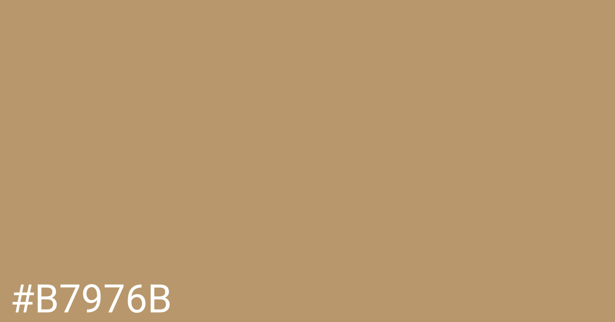 Hex color #b7976b graphic