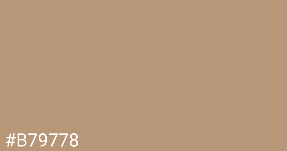 Hex color #b79778 graphic