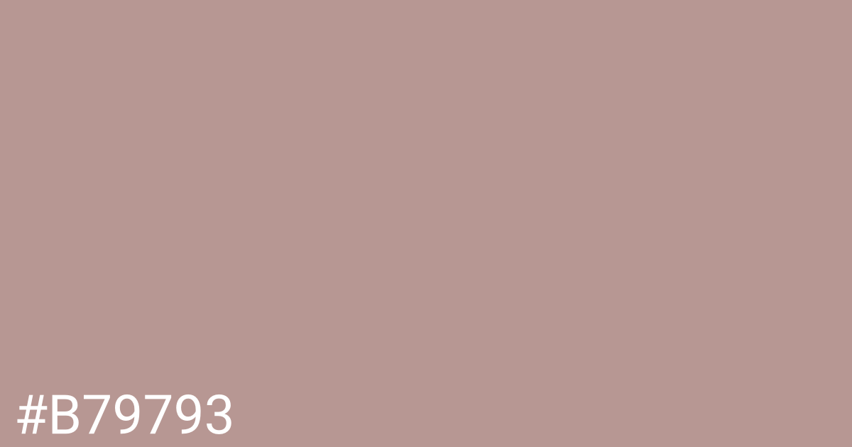 Hex color #b79793 graphic