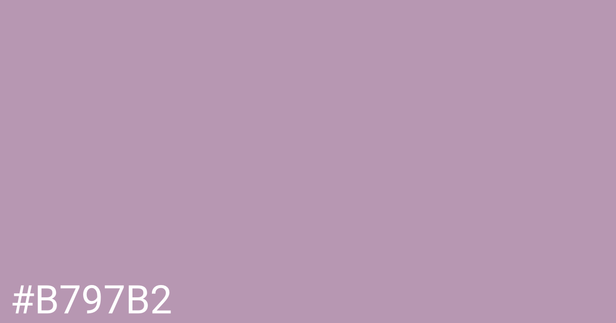 Hex color #b797b2 graphic