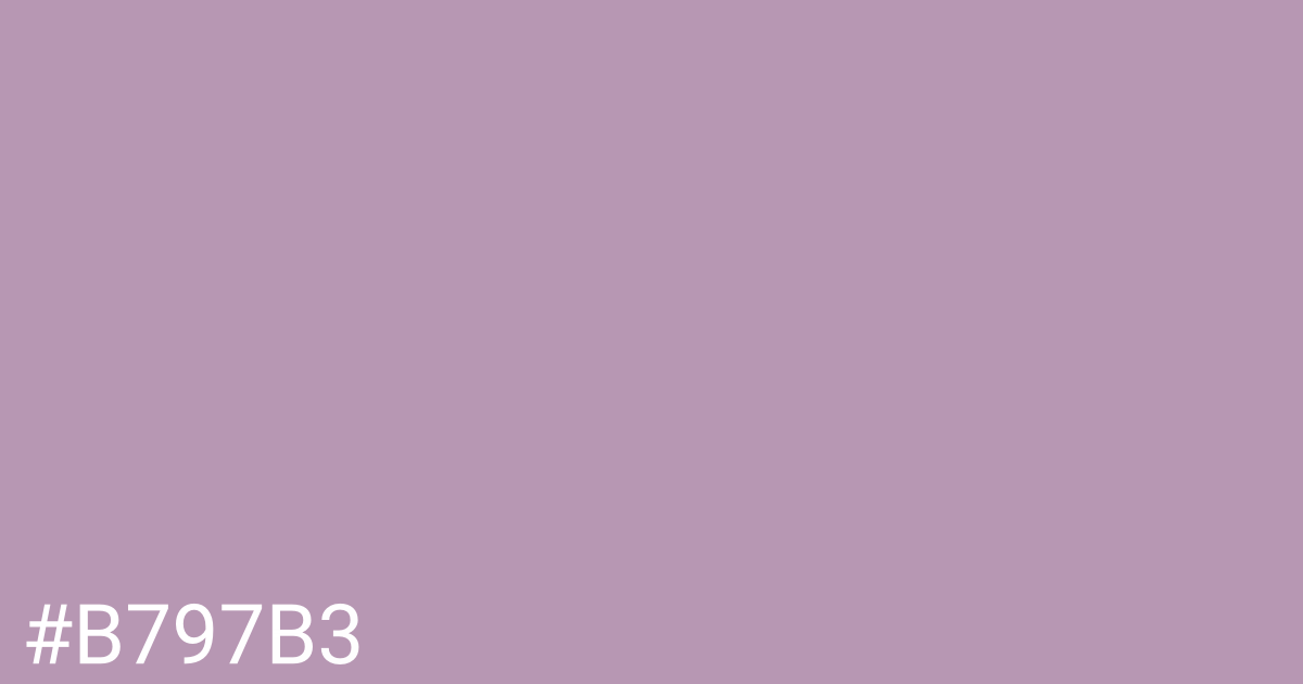 Hex color #b797b3 graphic