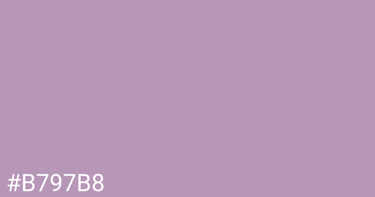 Hex color #b797b8 graphic