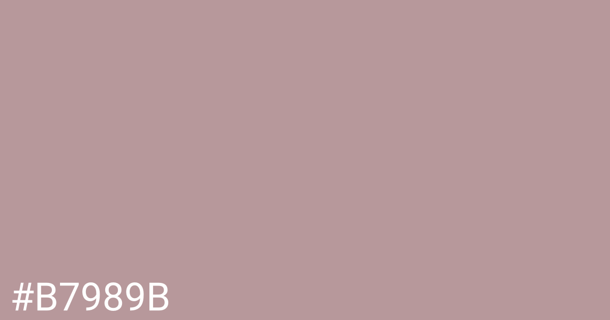 Hex color #b7989b graphic