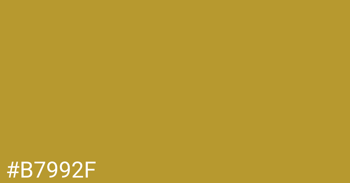 Hex color #b7992f graphic