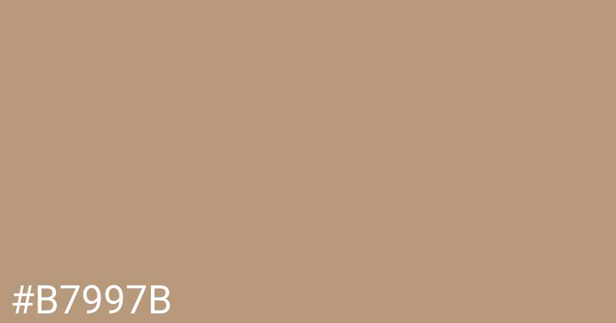 Hex color #b7997b graphic