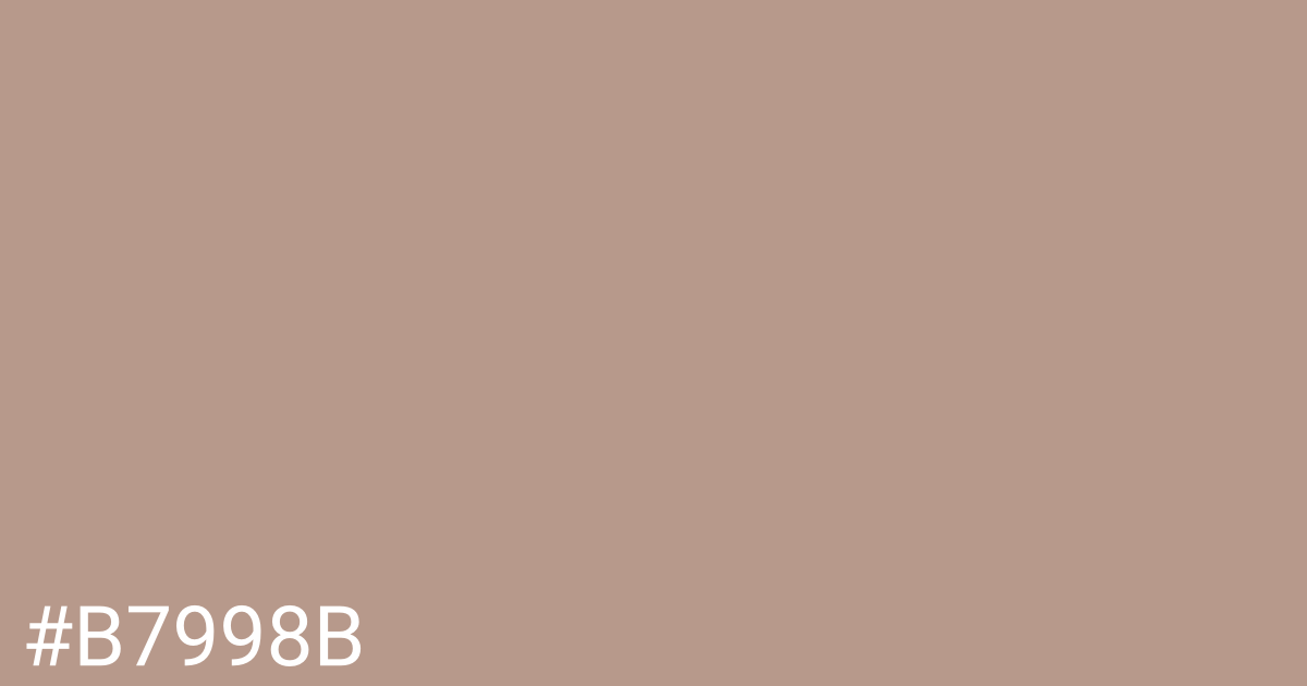 Hex color #b7998b graphic