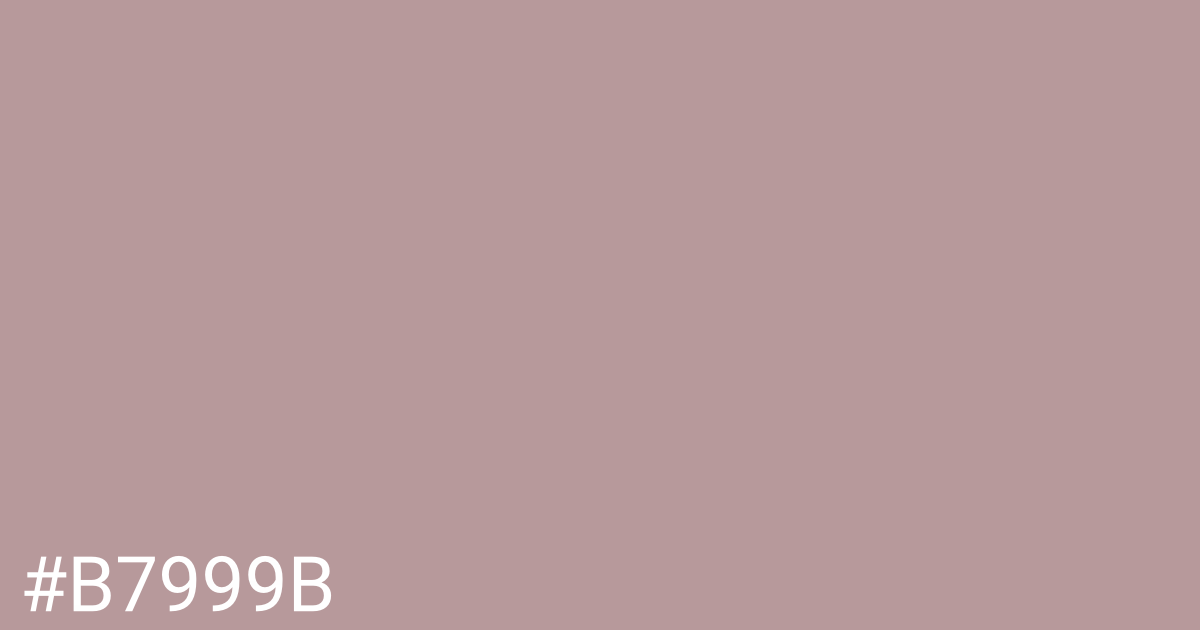 Hex color #b7999b graphic