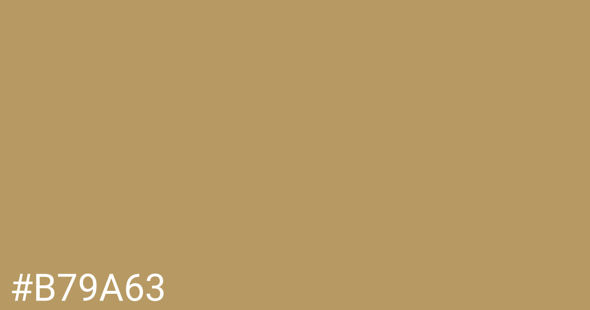 Hex color #b79a63 graphic