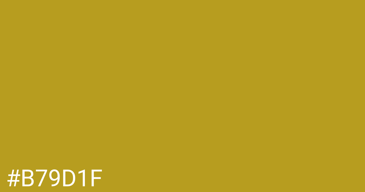 Hex color #b79d1f graphic