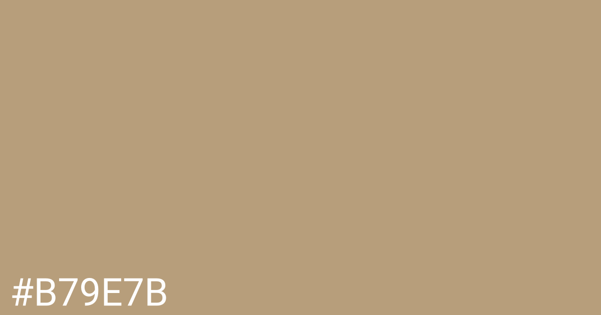 Hex color #b79e7b graphic