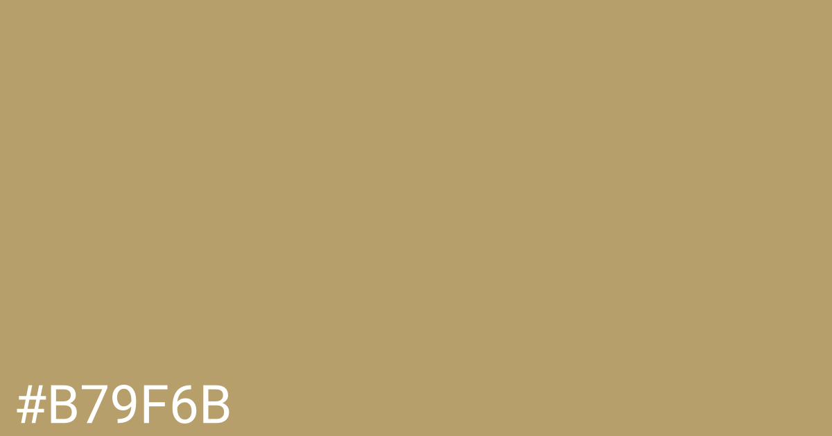 Hex color #b79f6b graphic