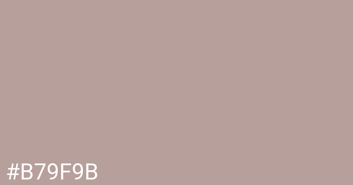 Hex color #b79f9b graphic