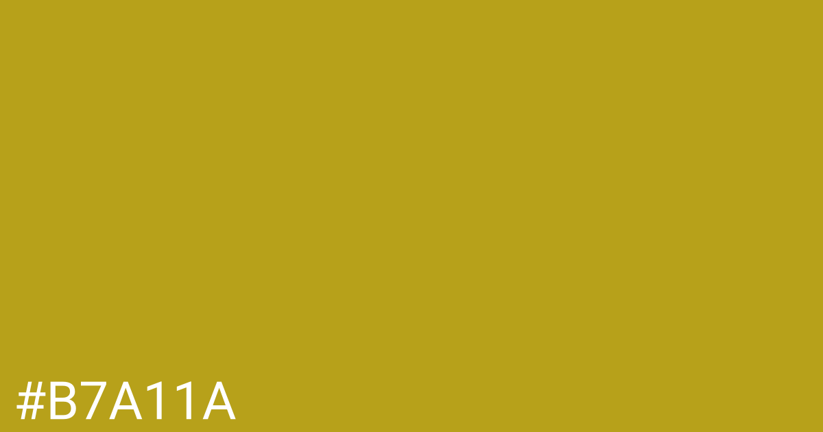 Hex color #b7a11a graphic
