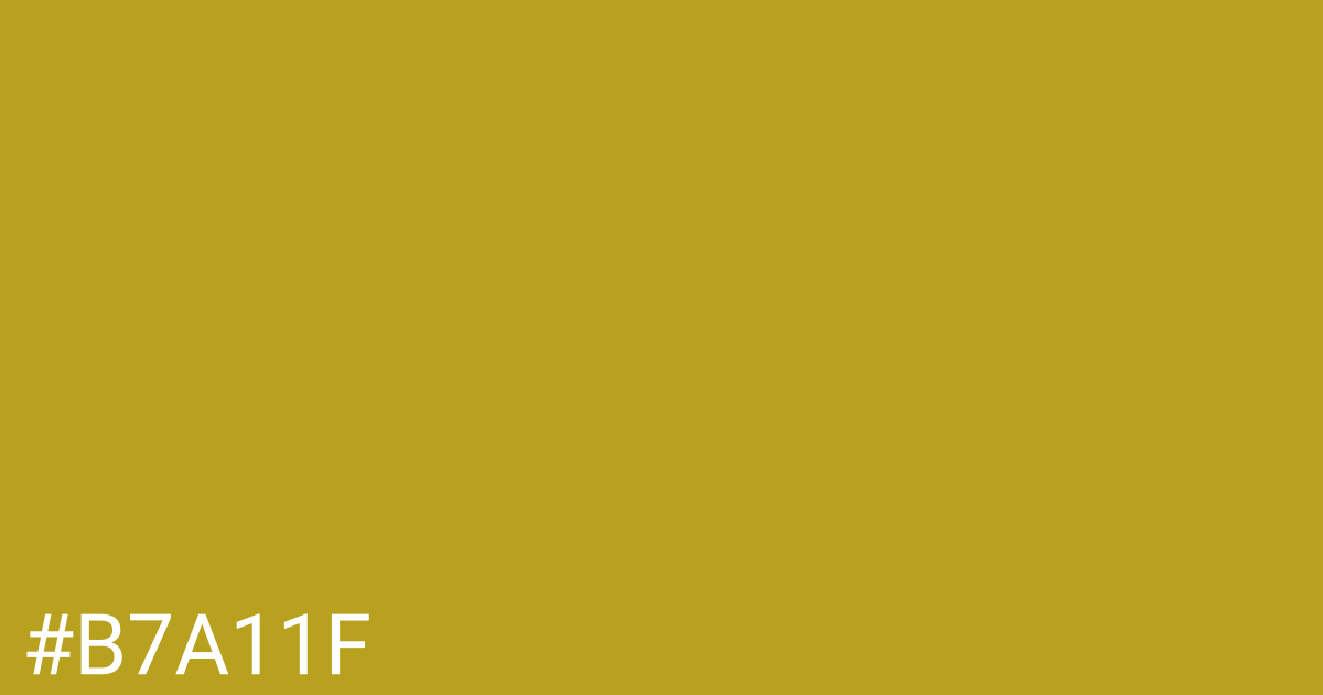 Hex color #b7a11f graphic