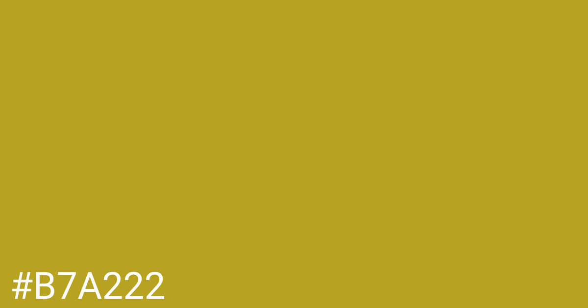 Hex color #b7a222 graphic