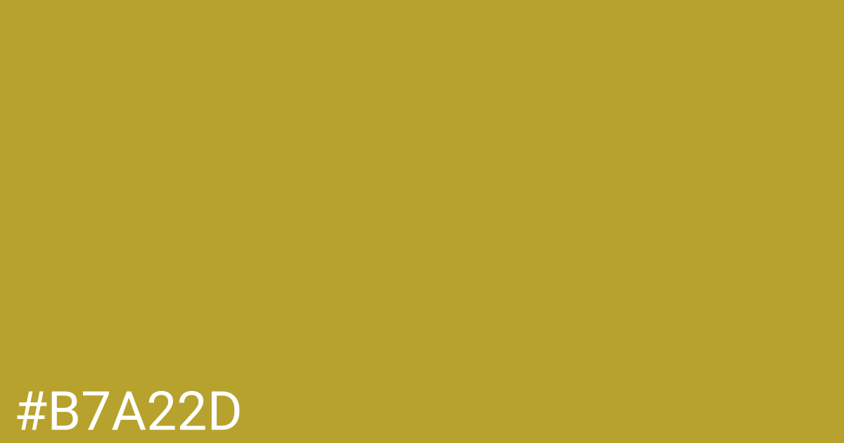 Hex color #b7a22d graphic
