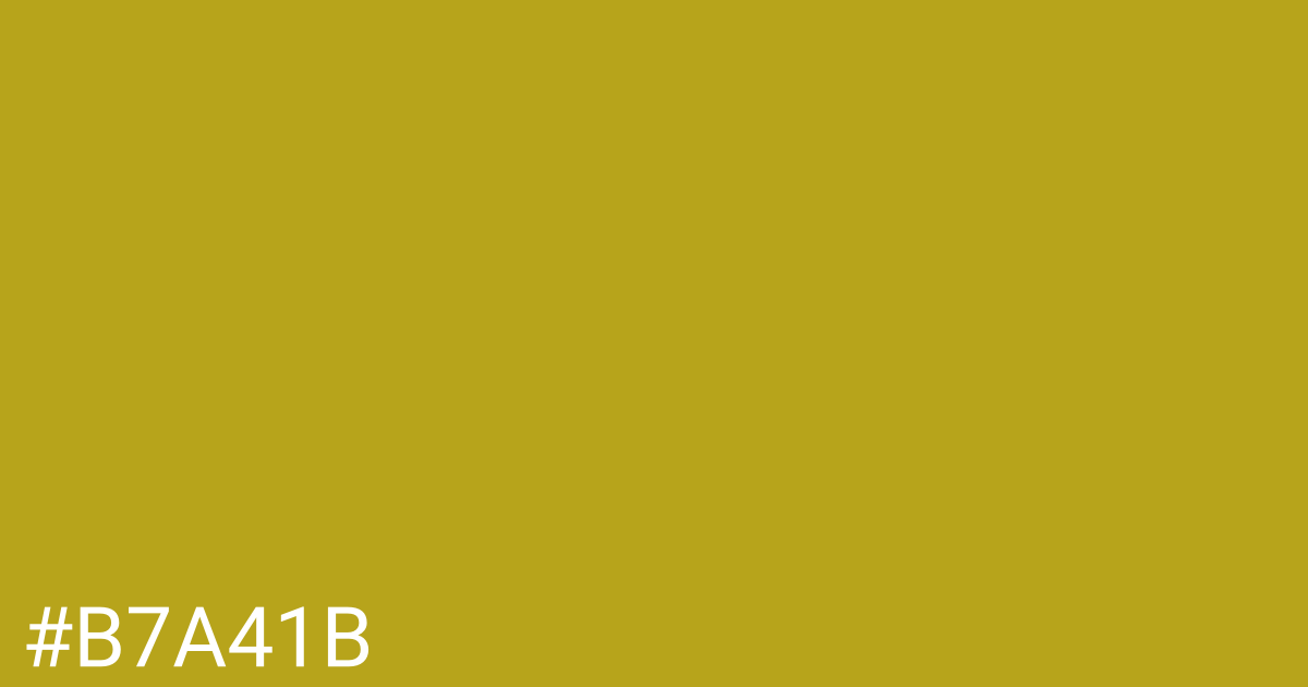 Hex color #b7a41b graphic