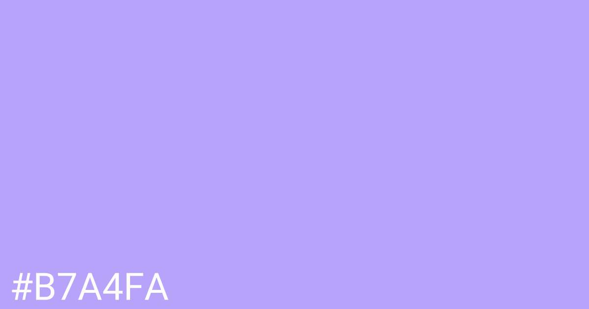 Hex color #b7a4fa graphic