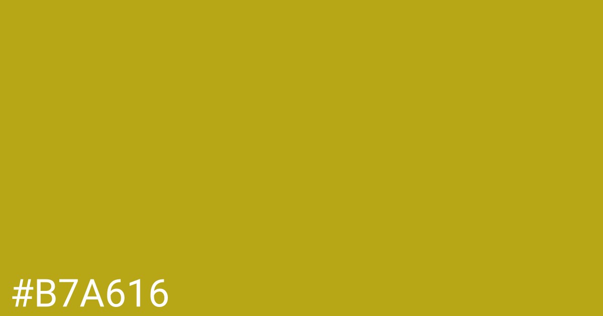 Hex color #b7a616 graphic
