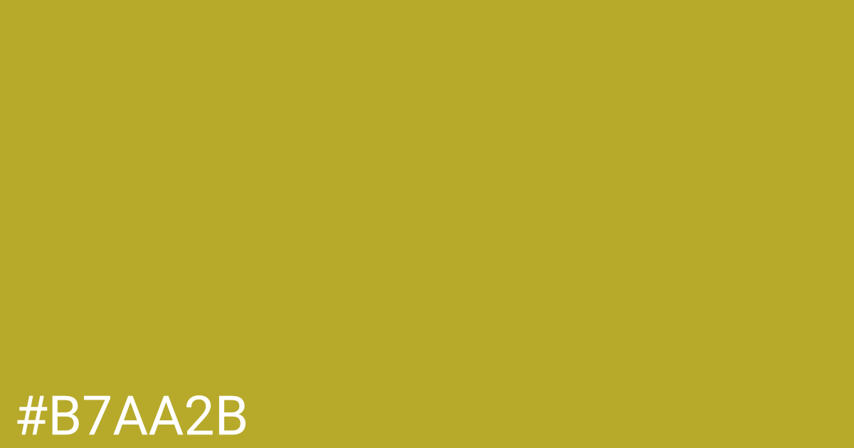 Hex color #b7aa2b graphic