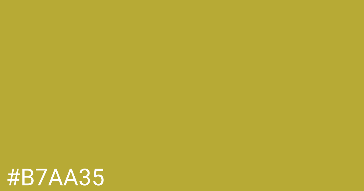 Hex color #b7aa35 graphic