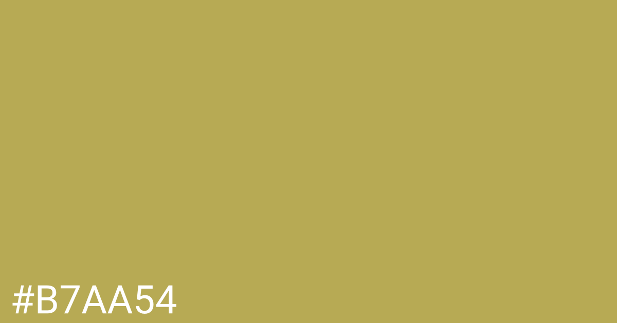 Hex color #b7aa54 graphic