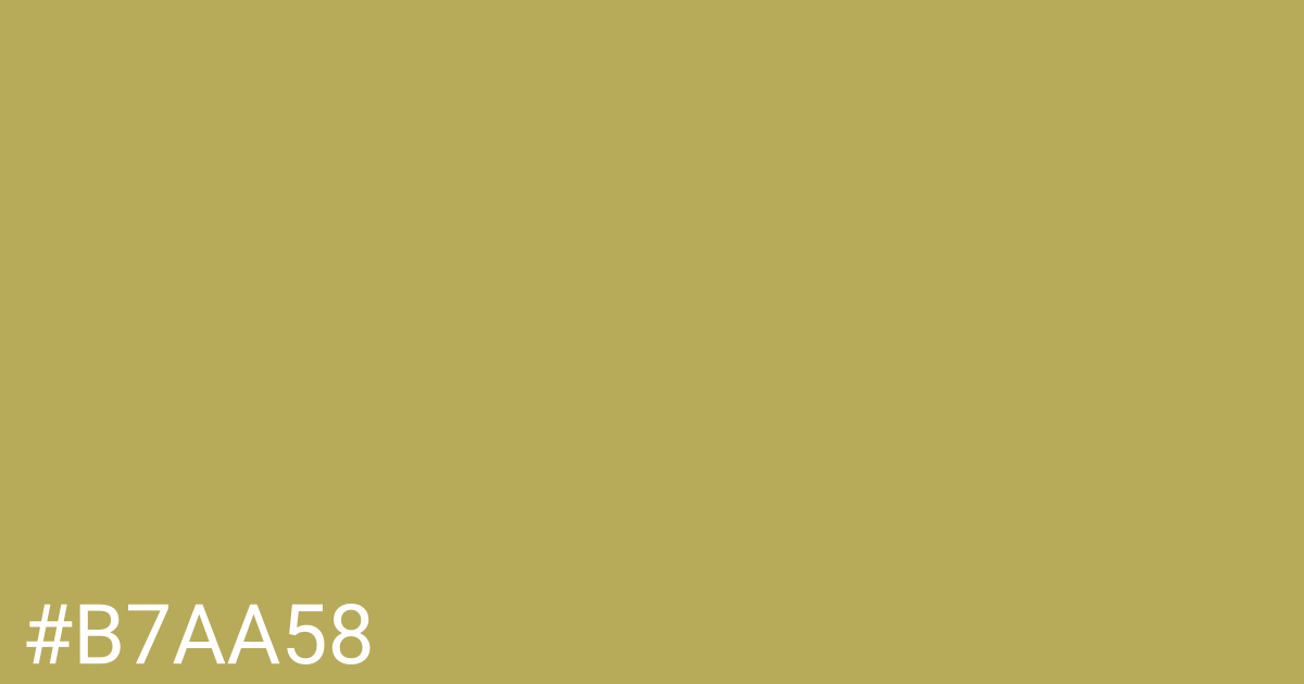 Hex color #b7aa58 graphic