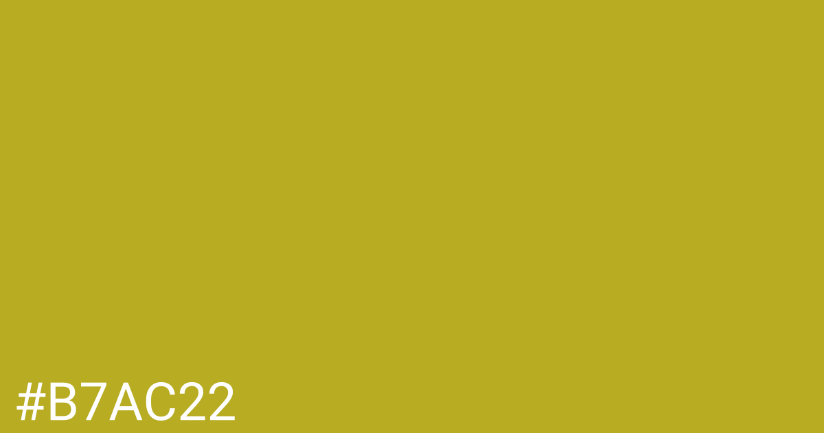 Hex color #b7ac22 graphic