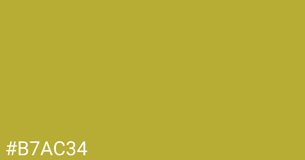 Hex color #b7ac34 graphic