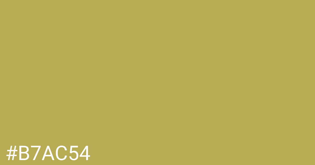 Hex color #b7ac54 graphic