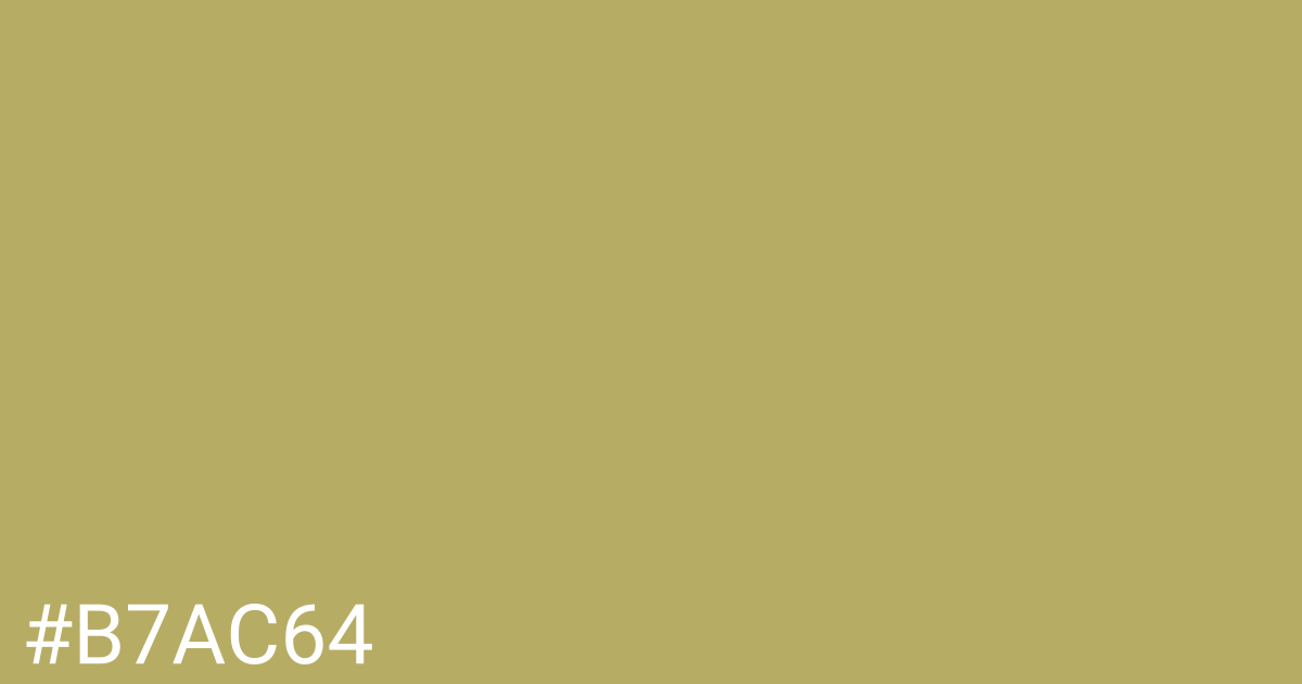 Hex color #b7ac64 graphic