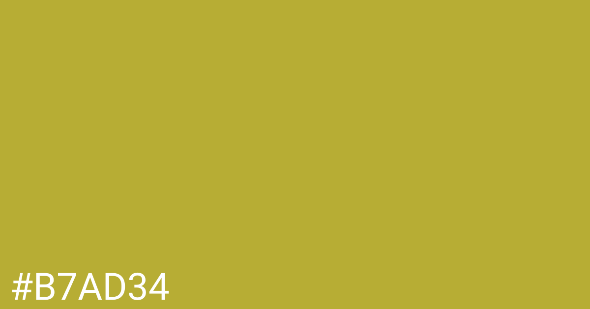 Hex color #b7ad34 graphic