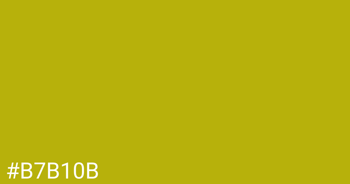 Hex color #b7b10b graphic